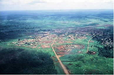 Photo of a panoramic view of An Loc, Vietnam (public domain)